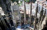 Die Sagrada Familia im Jahre 1991 - noch ohne Dach von Hihawai