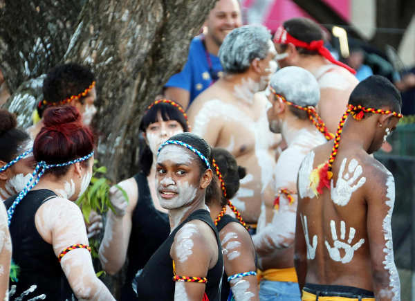 Menschen auf dem Brisbane Festival