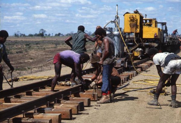 Eisenbahnbau in Queensland 