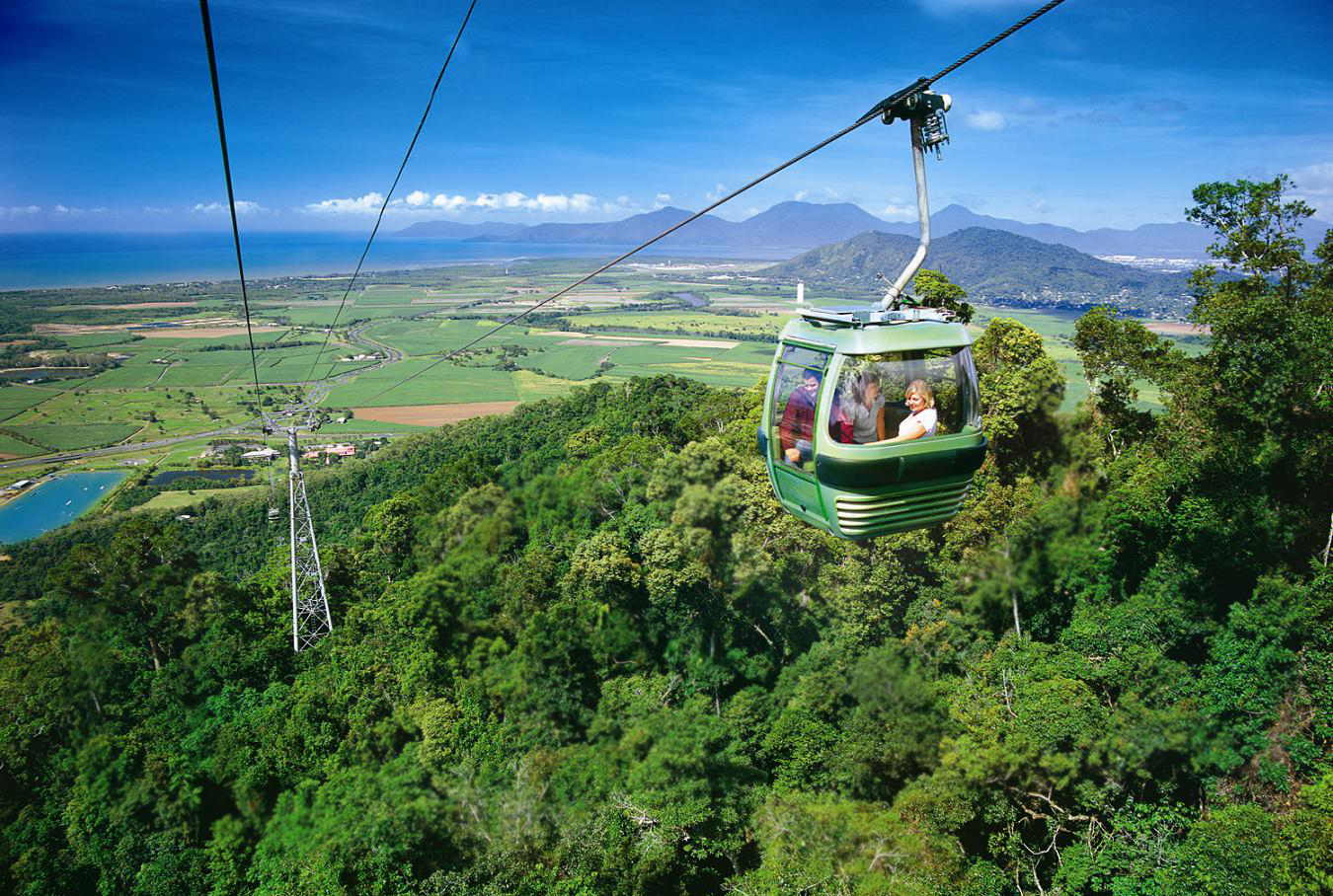 Gondel über dem Urwald: Skyrail Hero Shot