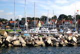 Der Hafen des Fischerdorfes Tejn auf Bornholm von Hubertus