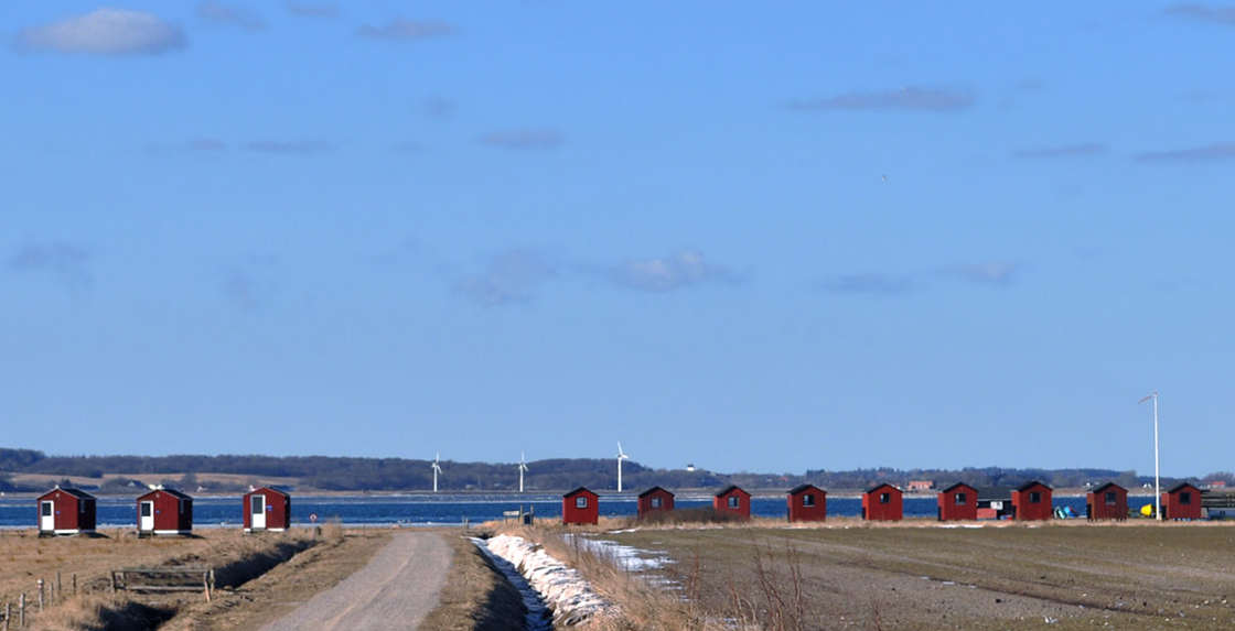 Fischerhütten am Limfjord in Nibe