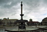 Die Siegessäule auf dem Stuttgarter Schloßplatz