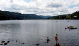 Baden und Bootfahren auf dem Titisee