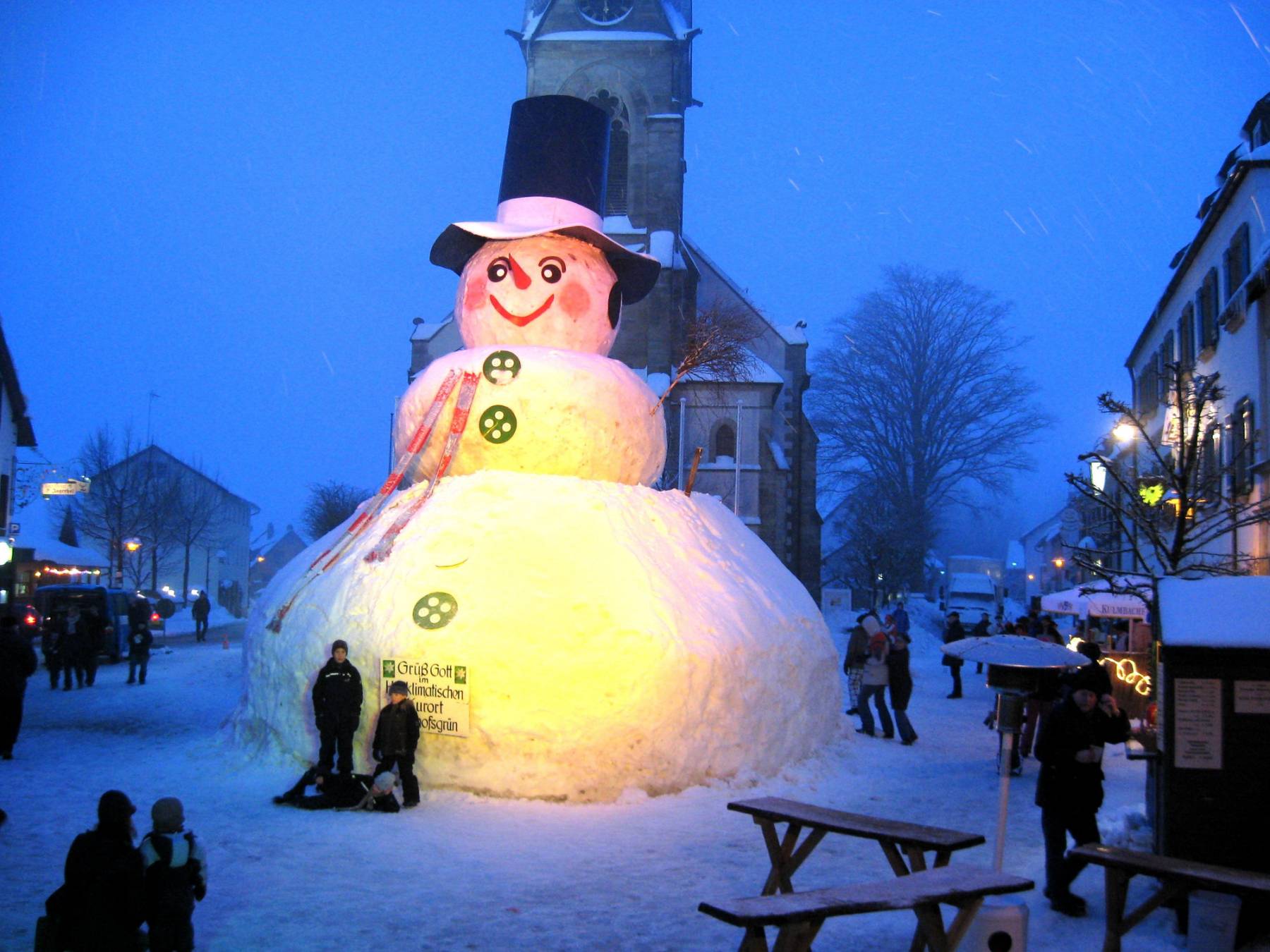 Jakob, der größte Schneemann Deutschlands