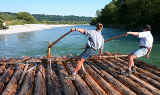 Floßfahrt auf der Isar.