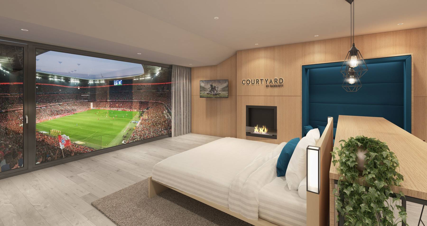 Die Courtyard by Marriott-Loge in der Allianz Arena