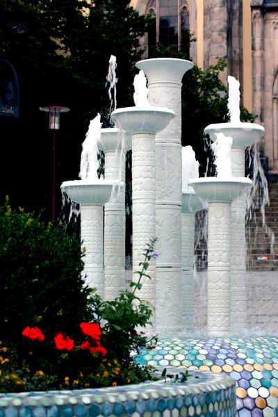 Porzellanbrunnen Selb Ziplinepark
