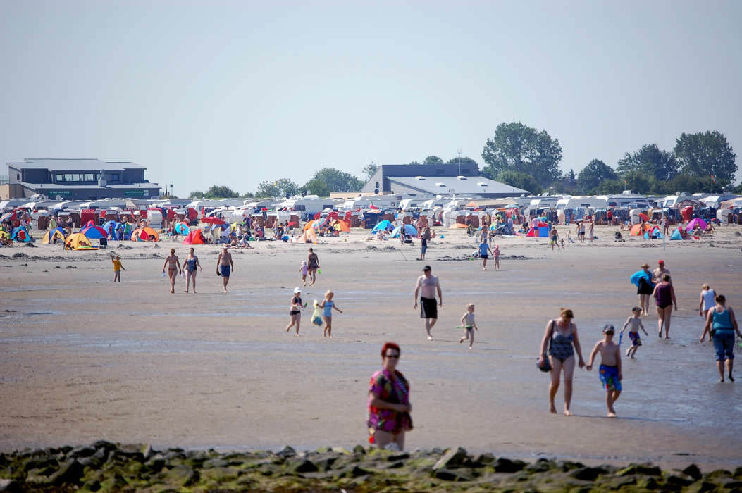 Am Strand von Bensersiel