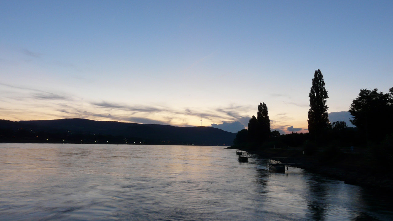 Abendstimmung am Rhein