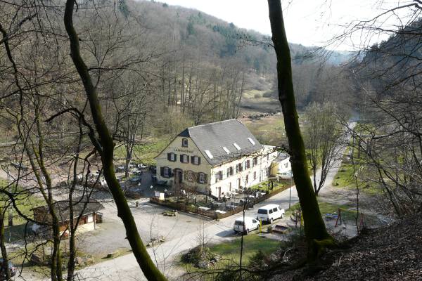 Zentrum des Erlebnistals: Die Weihermühle