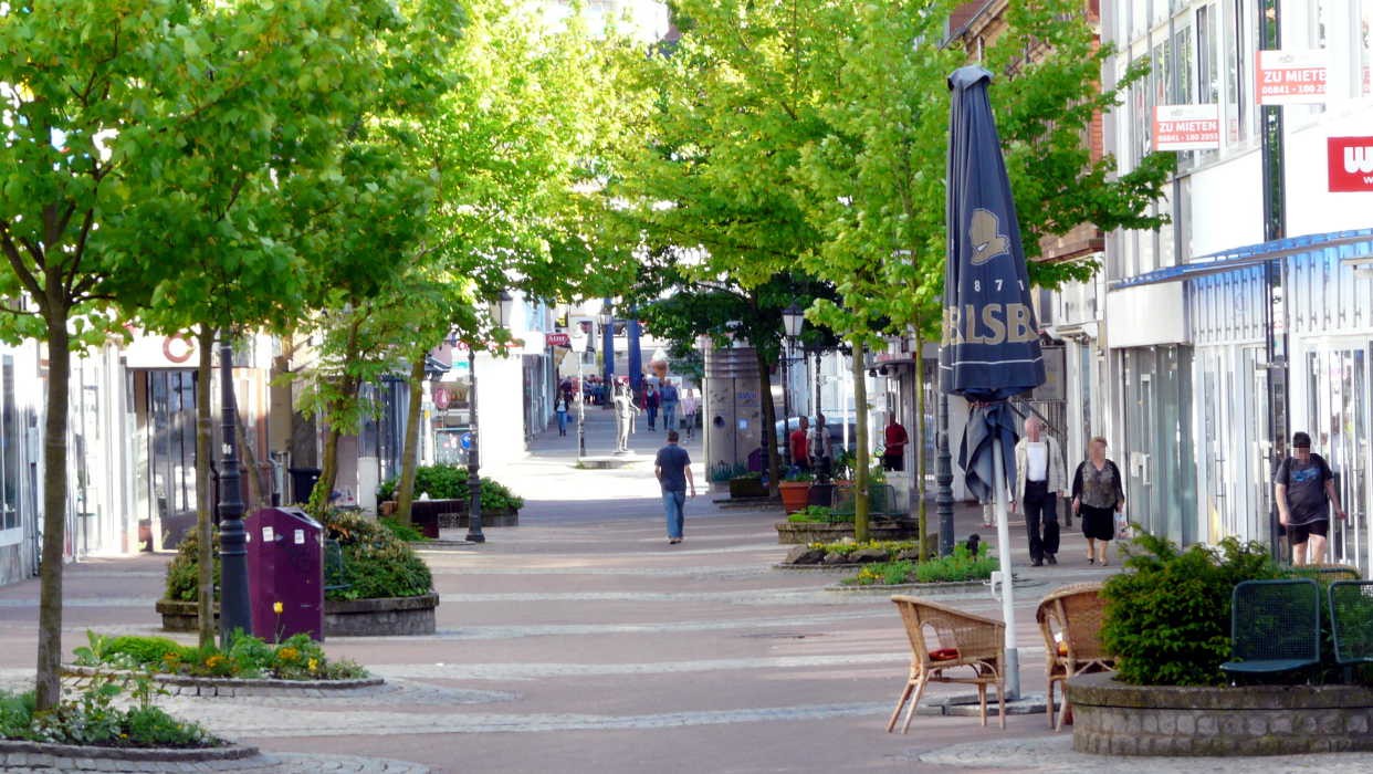 Die Fußgängerzone in der Homburger Altstadt