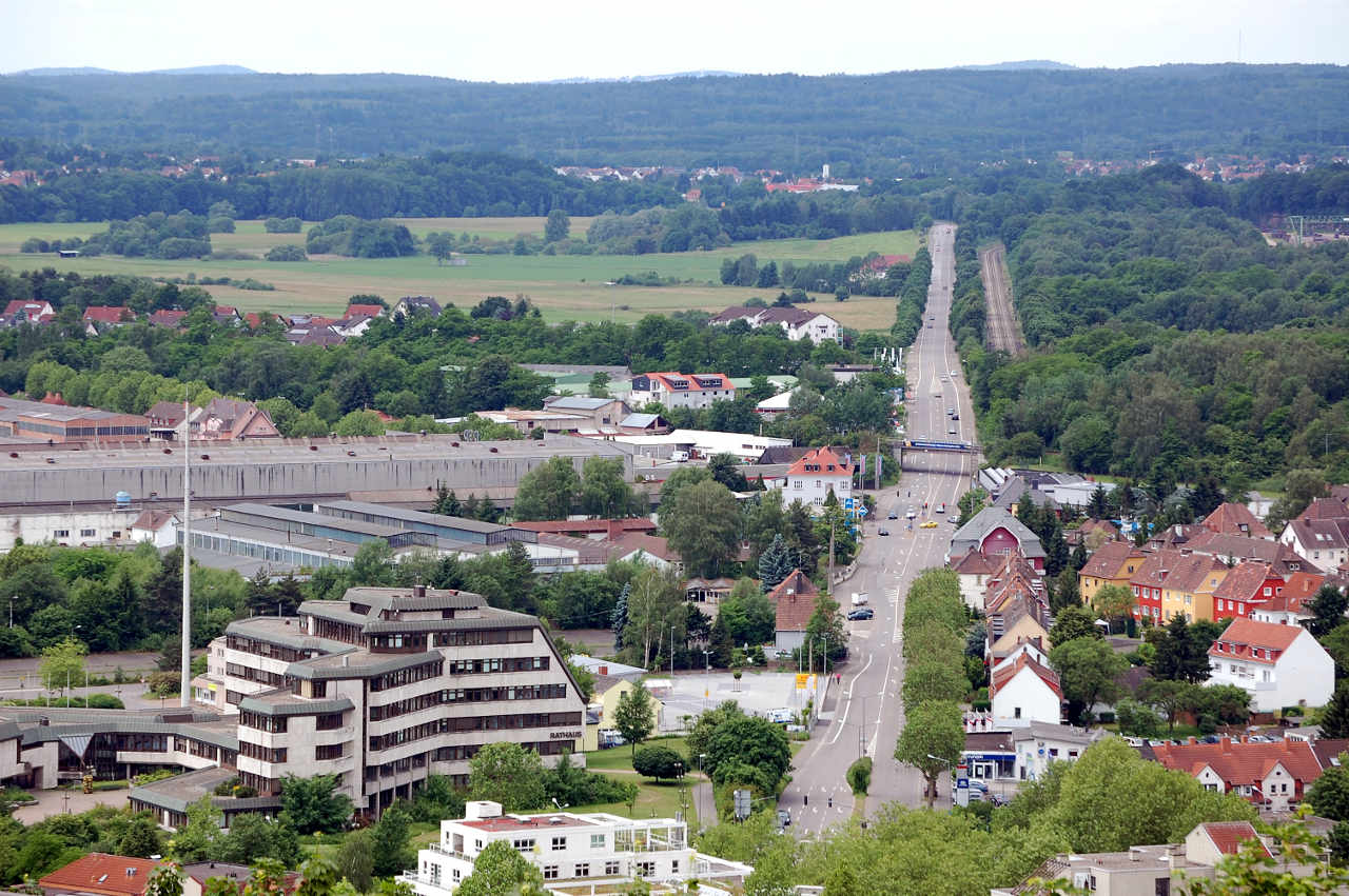 Kaiserstraße gesehen vom Schlossberg