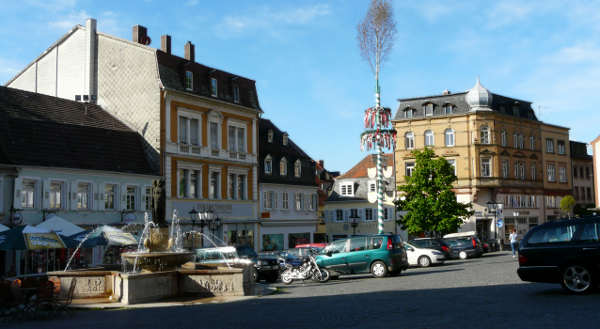 Der Marktplatz von Homburg Saar