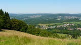 Der Hochwald und die A1 vom Peterberg aus