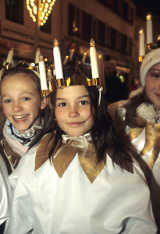 Kinderumzug zu Ehren der heiligen Lucia