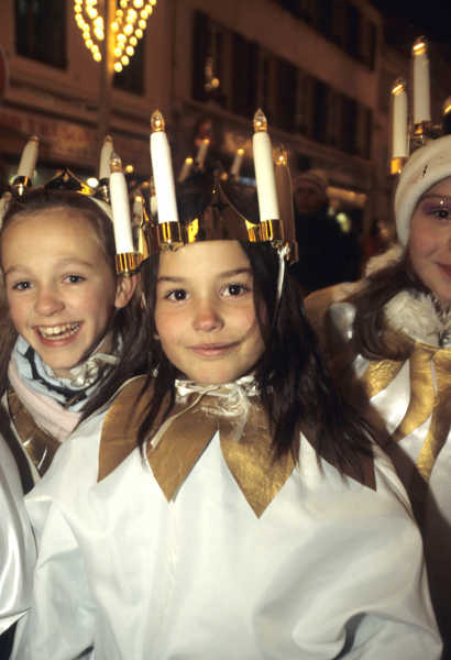 Kinderumzug zu Ehren der heiligen Lucia