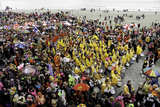 Karneval am Strand von Malo les Bains von Udo Haafke