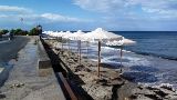 Vor dem Sturm war der Strand breiter