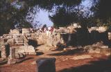 Besuchergruppe im antiken Olympia