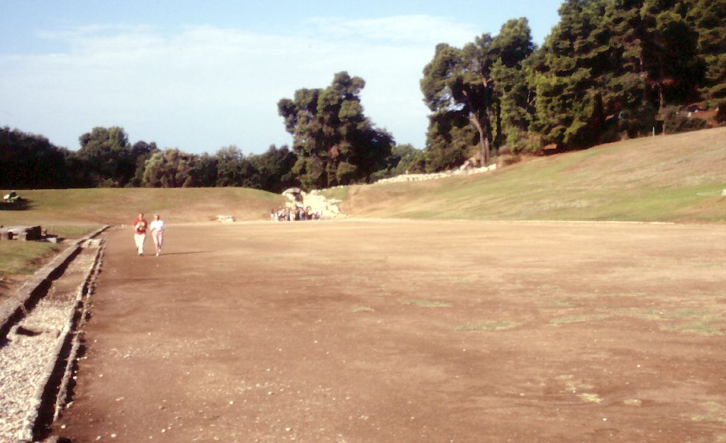 Wie Astylos von Kroton: Joggen im Stadion des antiken Olympia