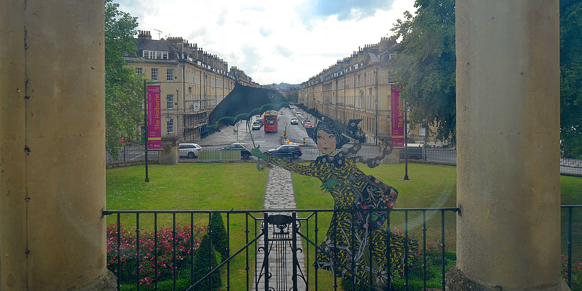 Blick aus dem Holburne Museum