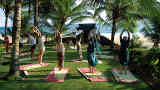 Somatheeram Ayurvedic Health Resort Yoga mit Meerblick
