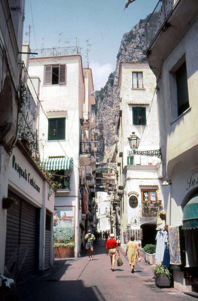 Gasse in Amalfii