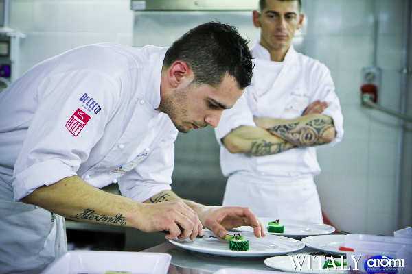 Sternekoch Diego Rigotti beim Bocuse d Or Italien