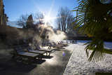 Hotel Therme Meran Pool im Winter