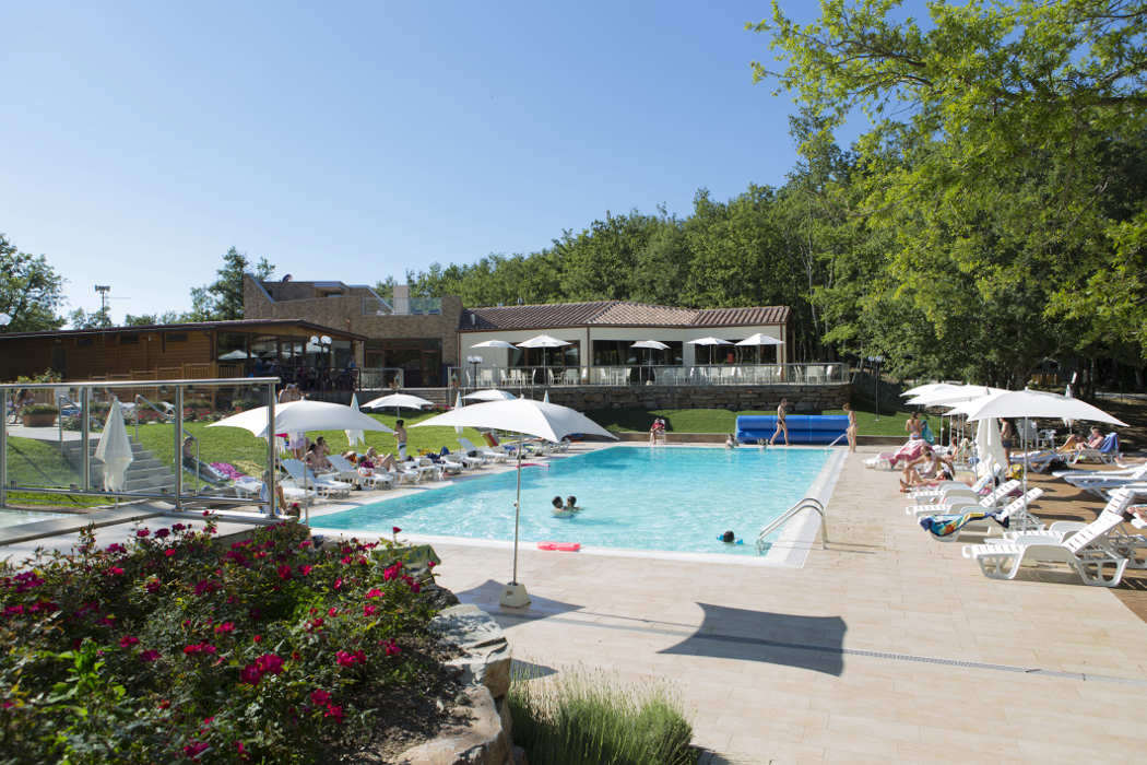 Pool des Glampingplatzes Camping Orlando