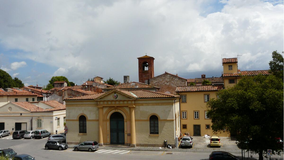 Blick auf Lucca - von der Stadtmauer aus