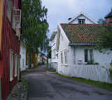 Holzhäuser in Nordby Tonsberg von Karl Ragnar Gjertsen
