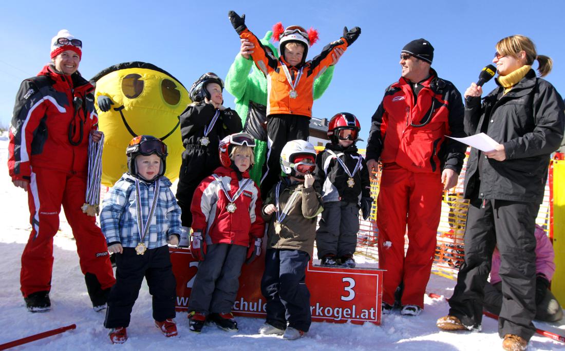 Siegerehrung beim Kinderschneefest am Feuerkogel