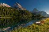 Panoramablick auf den Ehrwalder Almsee