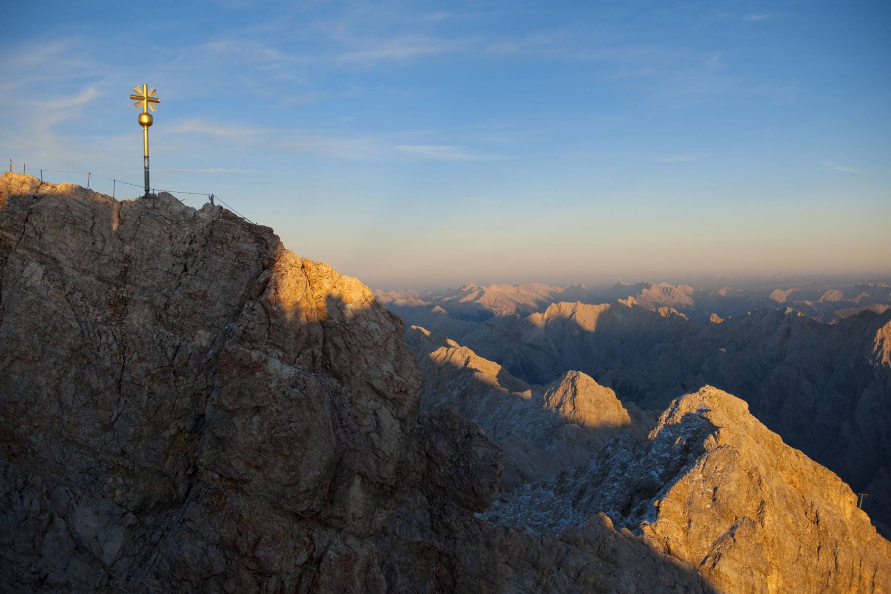 Sonnenaufgang auf der Zugspitze