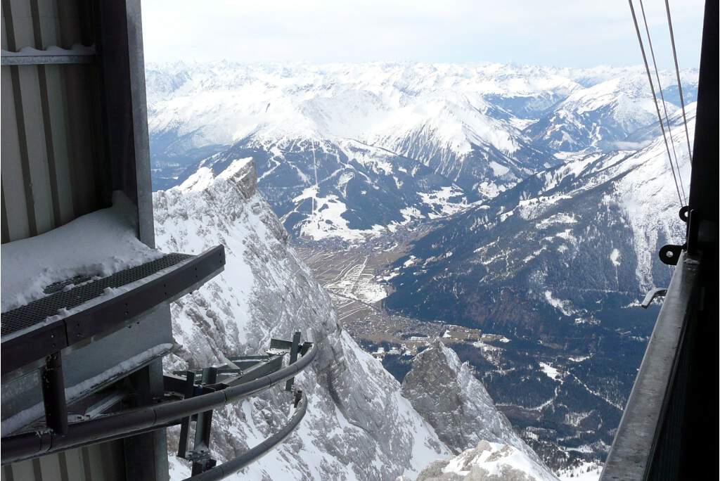 Zugspitzbahn: Blick zurück