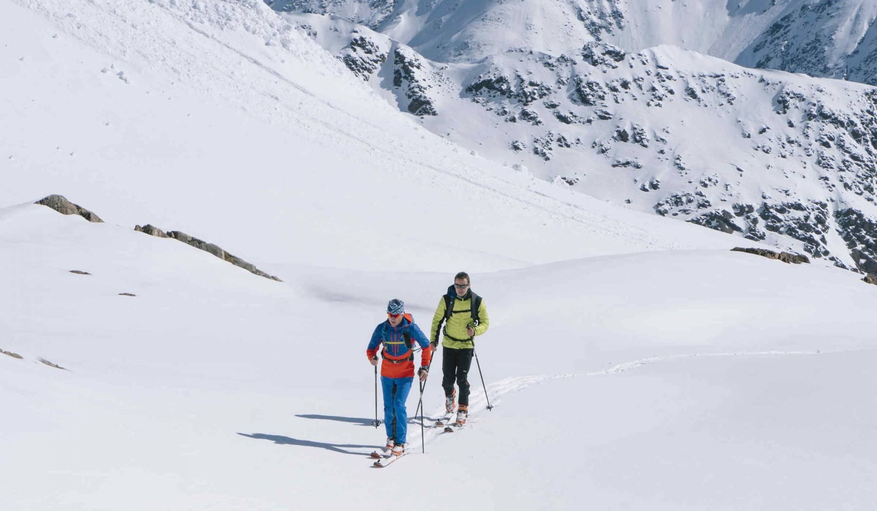 Rund um das Pitztaler Gletschergebiet öffnen sich grenzenlose Weiten für Skitourengeher