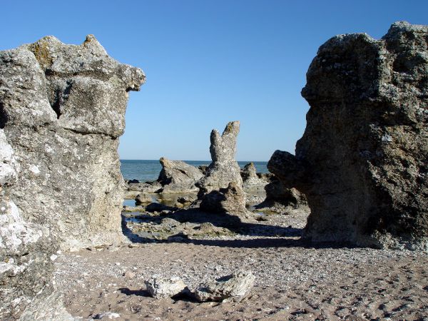 Raukar auf Gotland, Naturschutzgebiet Folhammar