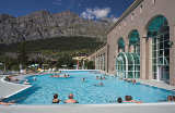 Außenbecken der Alpentherme Leukerbad