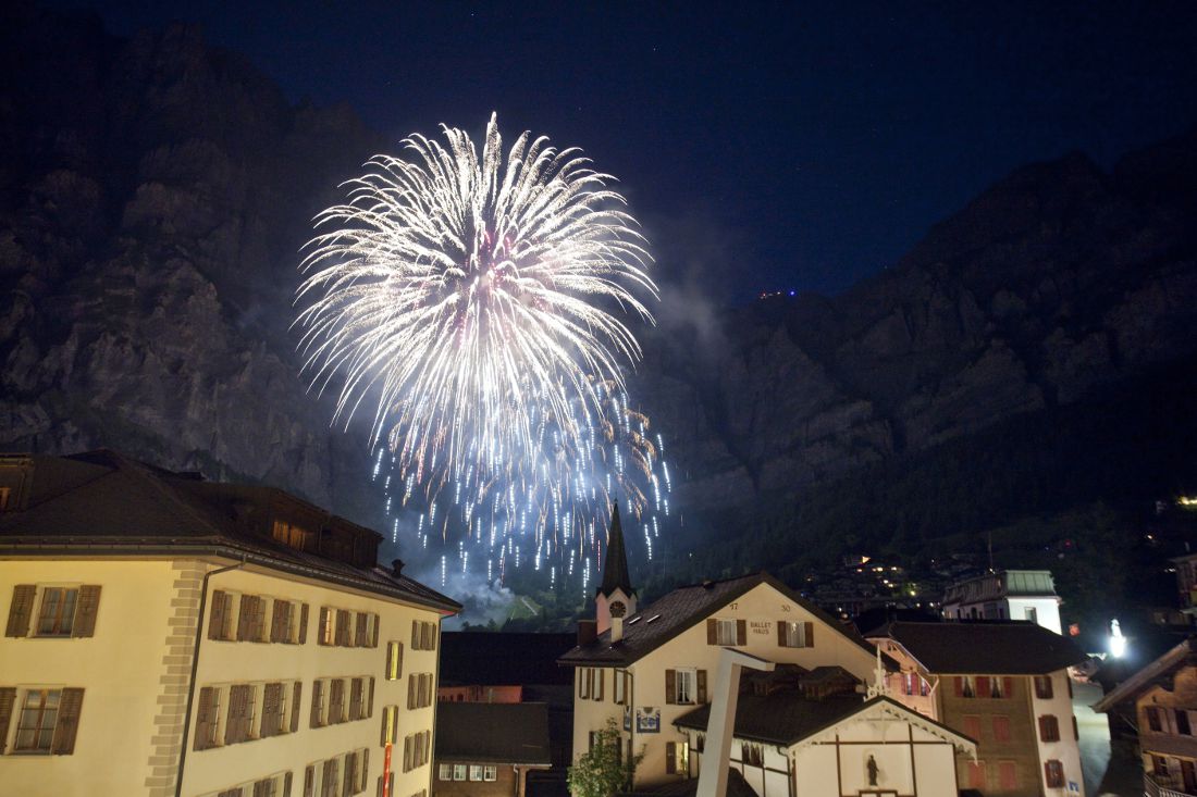 Großfeuerwerk in Leukerbad