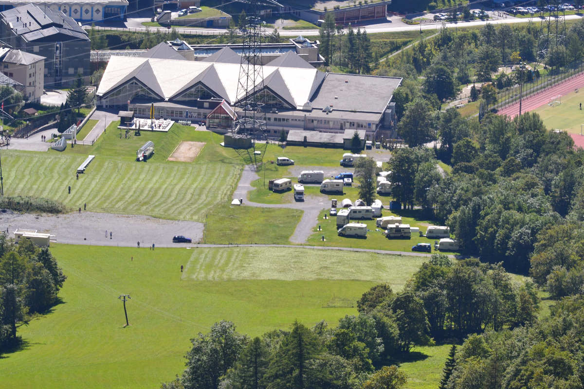 Sportarena und Campingplatz Leukerbad