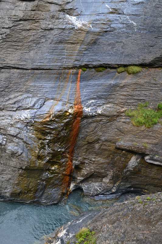 Thermalwasseraustritt in der Dalaschlucht