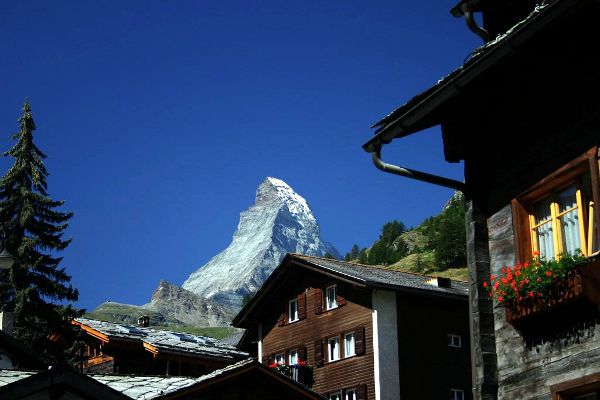 Das Matterhorn von Zermatt aus