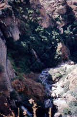 Schlucht von Ronda gesehen von der neuen Brücke