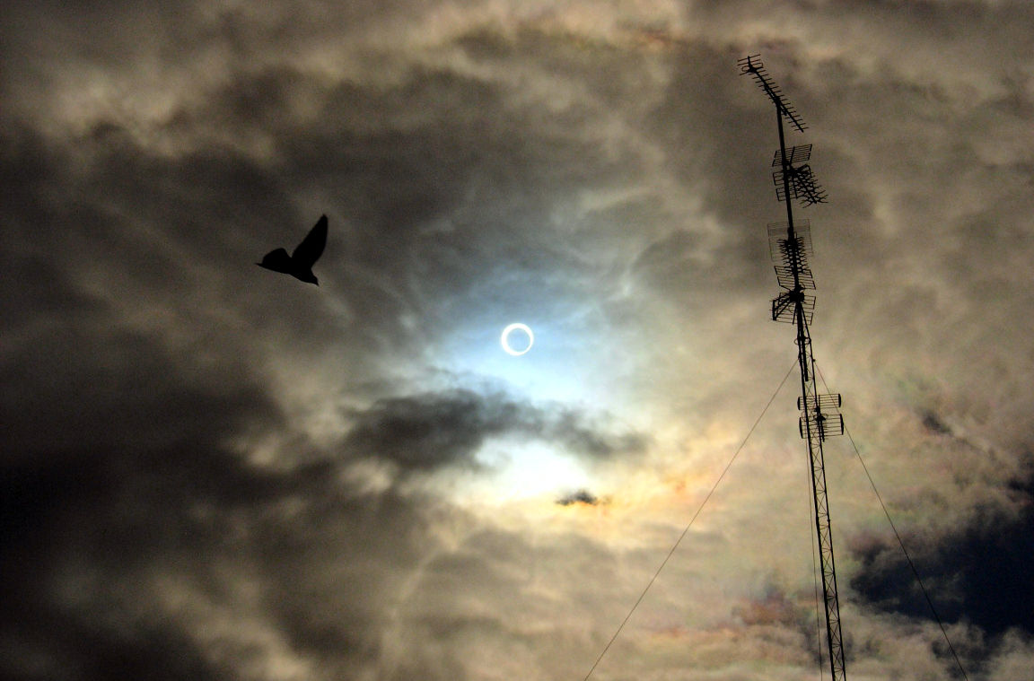 Sonnenfinsternis über Valladolid am 03. Oktober 2005