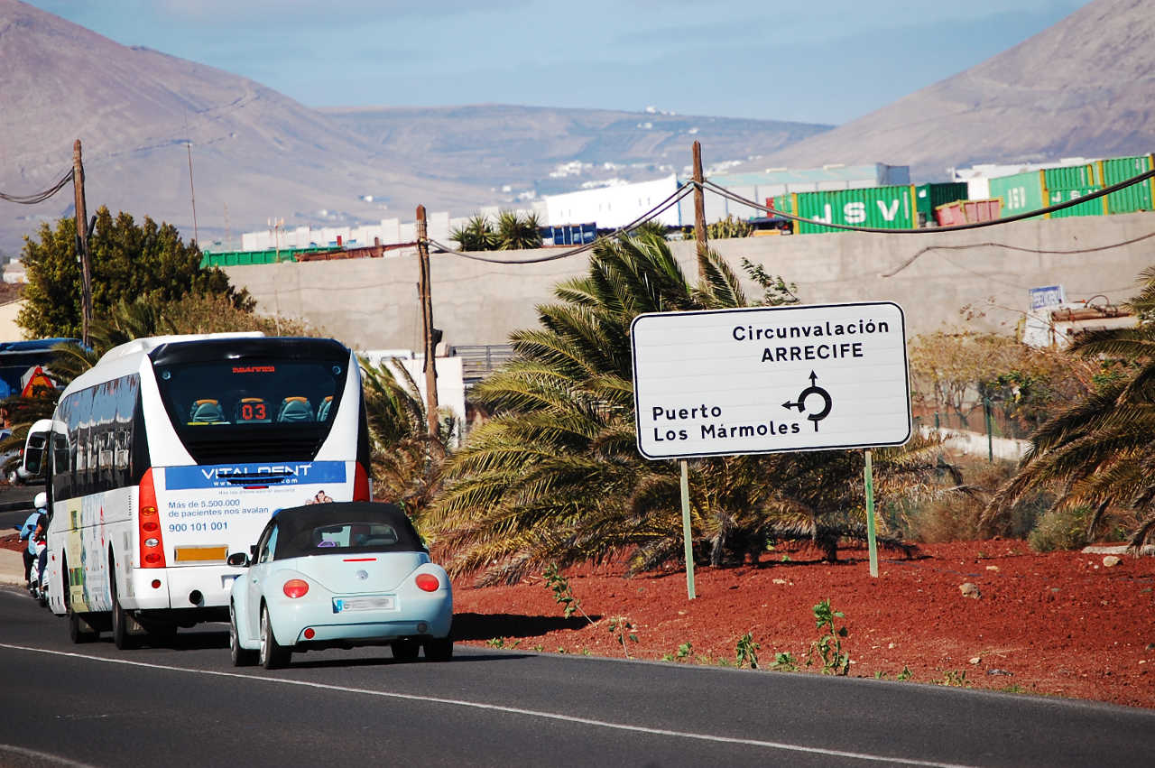 In der Nähe des Industriehafens Lanzarote