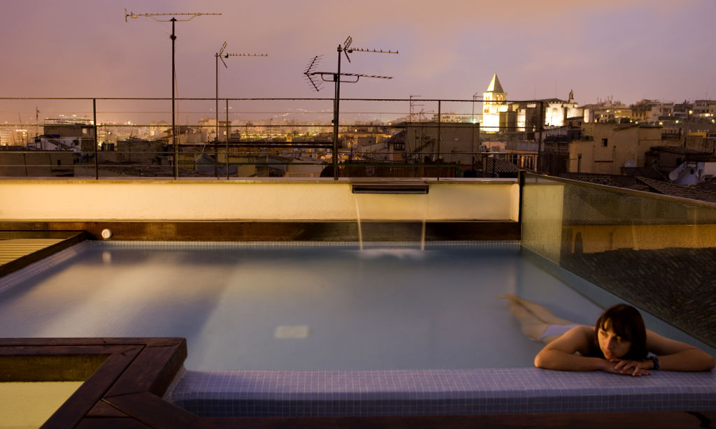 Beste Aussichten auf das weihnachtliche Palma: Die Dachterrasse des Hotel Tres