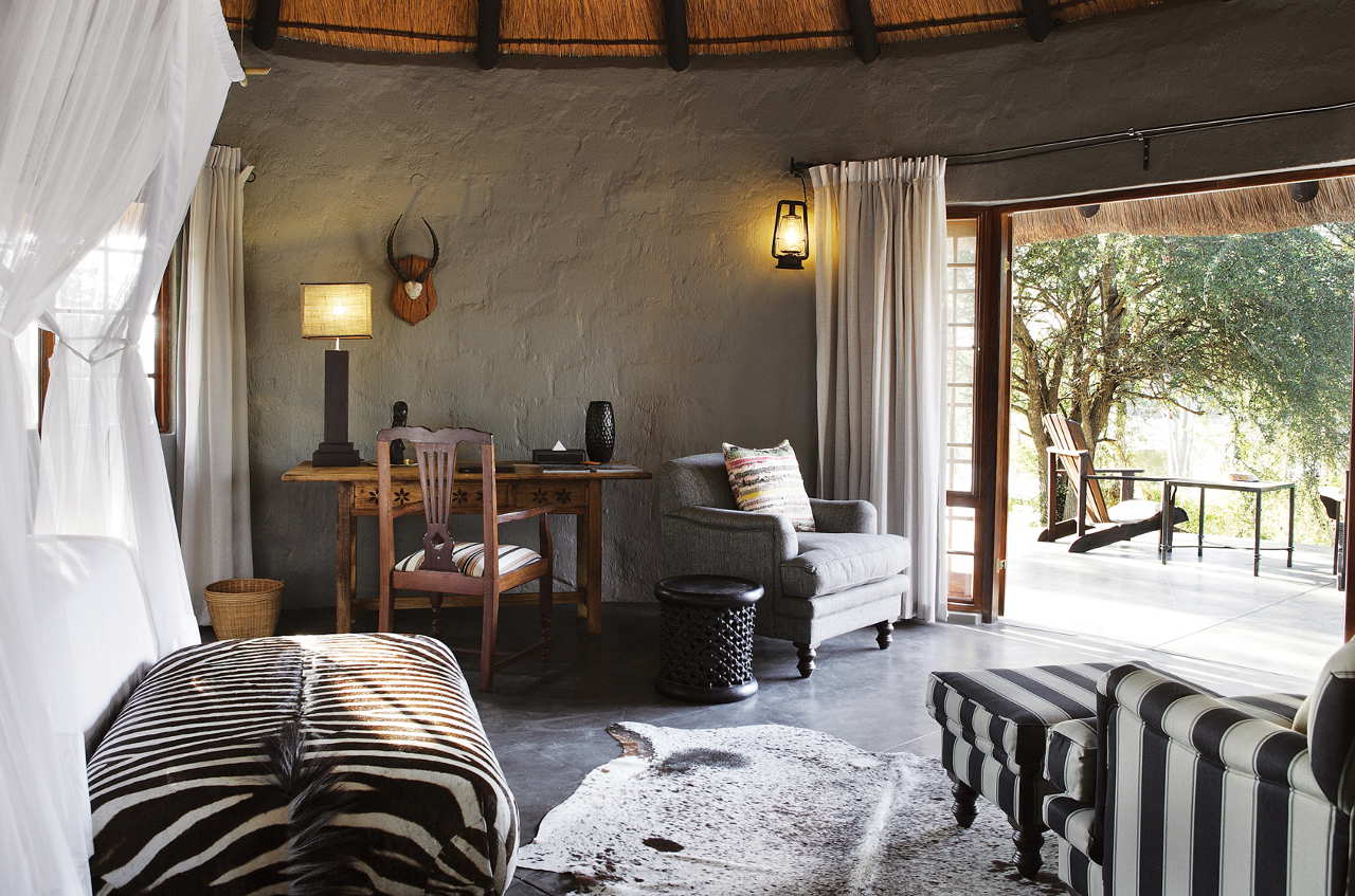 Zimmer der Motswari Lodge