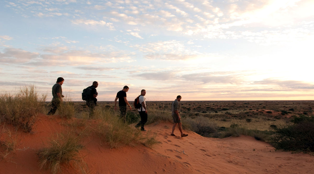 Wandern (Fussafari) im Kgalagadi Transfrontier Park 